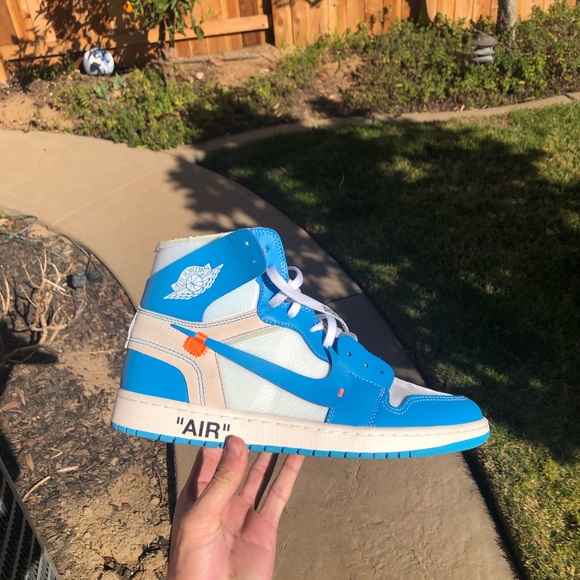 OffWhite Shoes Jordan Retro High Offwhite University Blue Poshmark